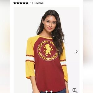 Warner Bros. Harry Potter Gryffindor Top - Yellow and Brown